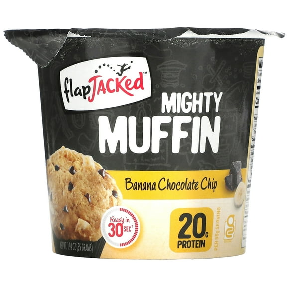 FlapJacked Mighty Muffin, Banana Chocolate Chip, 1.94 oz (55 g)