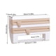 thumbnail image 3 of Advancent Dispensador de film transparente Montado en la pared Soporte para toallas de papel de papel de aluminio Envoltura de plástico Conservante Mostrada Caqui Advancent HA061169-01B, 3 of 6
