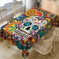 thumbnail image 1 of Manta de pícnic con estampado de calavera navideña, mantel impermeable Rectangular para decoración de sala de estar y boda, cubierta para mesa de comedor qym unisex, 1 of 1