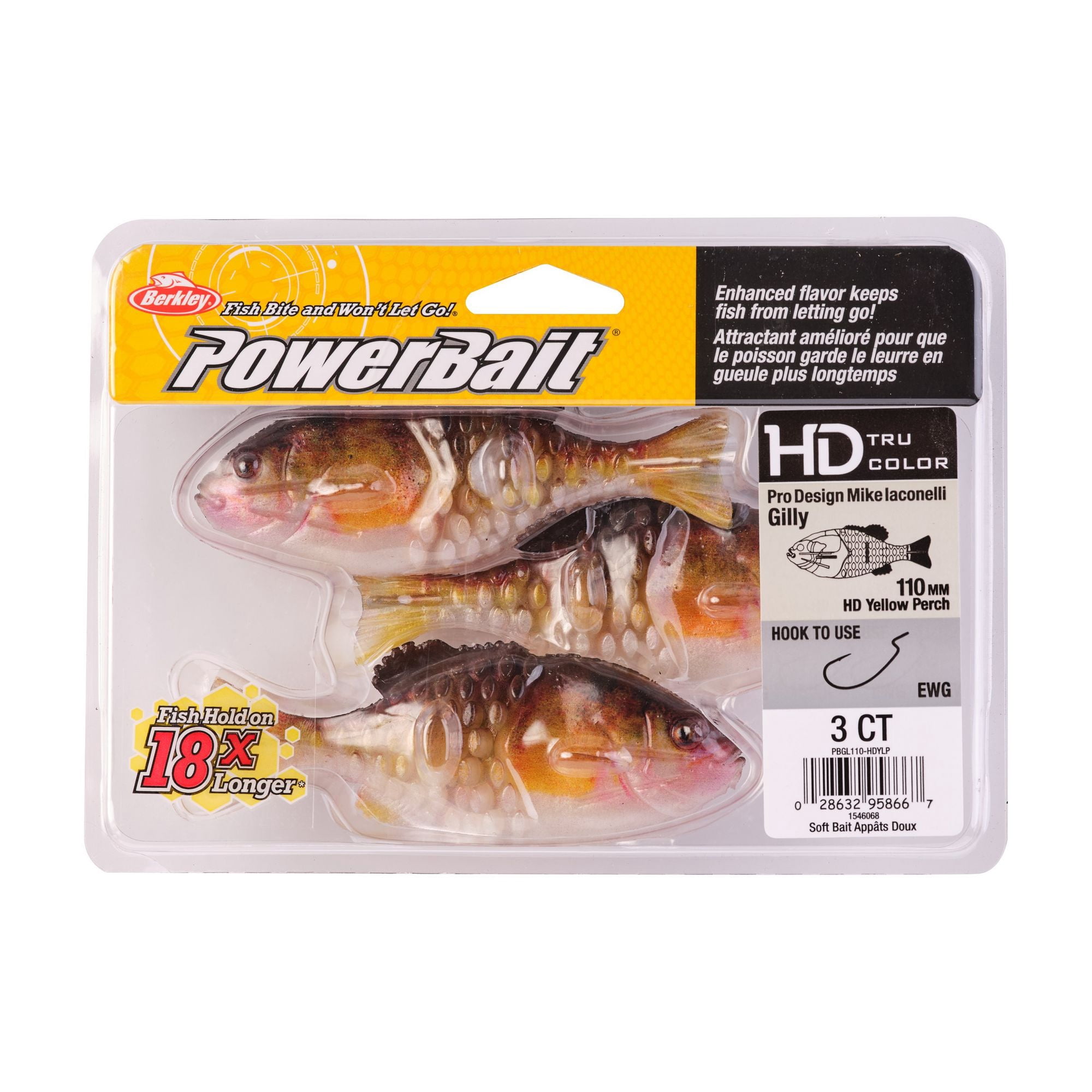 Berkley PowerBait® Gilly Soft Bait - HD Yellow Perch