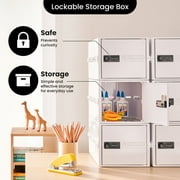 Lockabox One™ Opal White | Premium Lockable Storage Box | 10 Litre Combination Lock Box For Food, Medicine & Home Safety | BPA-Safe