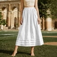 thumbnail image 2 of Bovxnpu Women's Boho Midi Skirt A-Line Flowy Skirts High Waist Pocket Casual Daily Wear All Season Skirts, 2 of 7