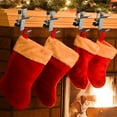 thumbnail image 4 of Zawou Clearance Christmas Stocking Holders-Double Hook,Multi-Purpose Metal Hooks Non-Slip Christmas Stocking Hooks,Fireplace Mantle Christmas Party Decoration,Fixed With Screws,Towel Kitchen,Bathroom, 4 of 5