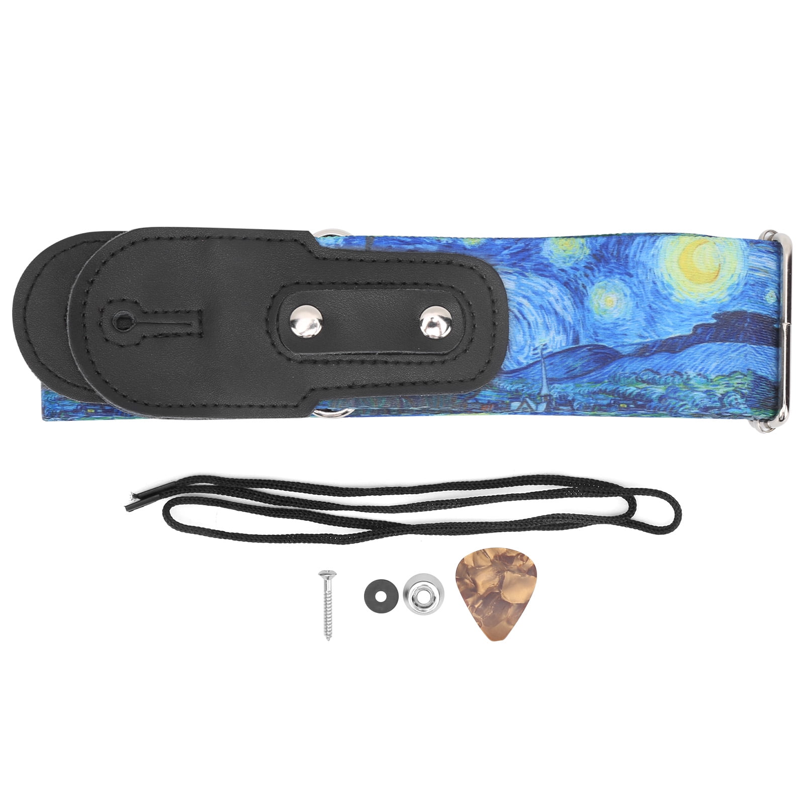 Folk Guitar Strap, Star Pattern Nylon Guitar Strap Soft Nylon bing