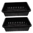 thumbnail image 4 of Worgeous 2pcs Plastic Garden Growing Trays Starter Propagation Trays (Black), 4 of 8