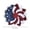 4in, variant on Holloyiver 4th of July Wreath for Front Door, 4in 2D Patriotic Door Wreath Red White and Blue Wreath for 4th of July, Independence Day, American Flag Themed Front Door Decor, Star Floral Pride Wreath