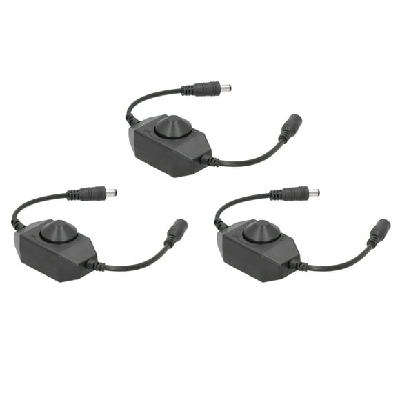 Variateur de Bande LED, Contrôleur Réglable en Luminosité Adaptateur DC 12V-24V pour Variateur de Bande LED