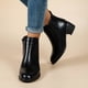 thumbnail image 4 of NECHOLOGY Botas Mujer Adulto Femenino Zapatos Botines para mujer Botas de tacón grueso con cremallera lateral para mujer Botines Retro Punta estrecha Botines cortos Zapatos de mujer (Black, 7), 4 of 7
