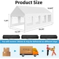 thumbnail image 6 of EastVita 13x26 FT Party Tent Heavy Duty Wedding Canopy with White Large Roof, Detachable Sidewalls,and 3 Storage Bags, Outdoor Party Canopy for Wedding Parties, Outdoor Events,and Camping, 6 of 7