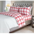 thumbnail image 3 of Flannel Sheet Set 100% Cotton Printed, Soft Heavy Weight Double Brushed Deep Pocket Sheets, 3 of 6