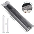 thumbnail image 2 of Door Draft Stopper for Bottom of Doors, Door Sweep Gap Filler Soundproof Weather Stripping Adjustable 30"-36", Gray, 2 of 14