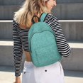 thumbnail image 5 of Fotbe Teal Green Glitter Mochila de Lona con Estampado, Mochila Duradera, Mochila Versátil de Alta Calidad, Mochila Compacta Vintage-Small, 5 of 5