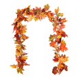 thumbnail image 1 of FOCUSNORM Halloween Vines Maple Leaf Garland Hanging Vines Holiday Home Decor Party Favor, 1 of 8