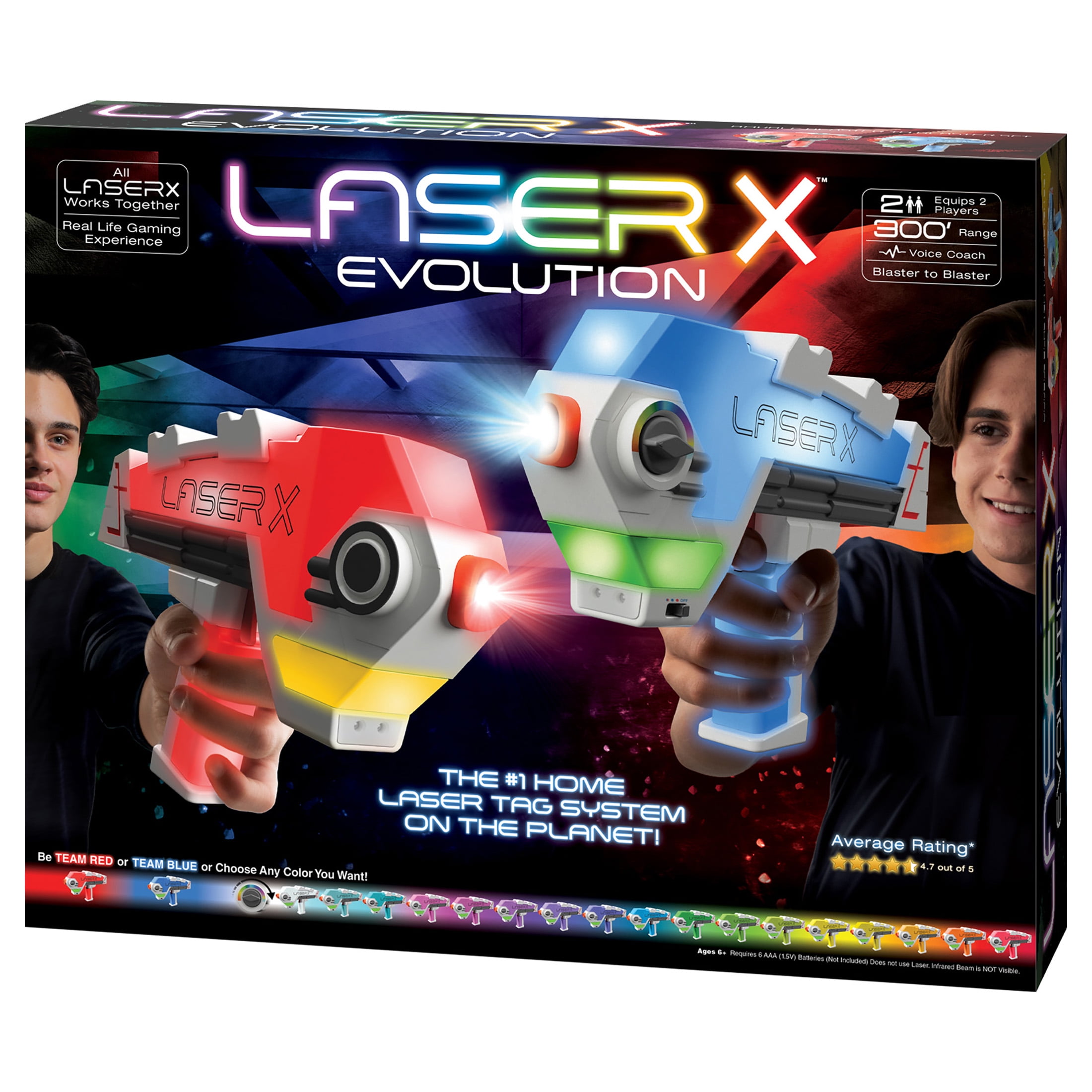200' Range Laser X Double Blaster 2 Player Laser Tag Game 