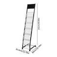 thumbnail image 2 of Literature Stand Brochure Floor Rack Magazine Catalog Display Holder 6 Shelves, 2 of 14