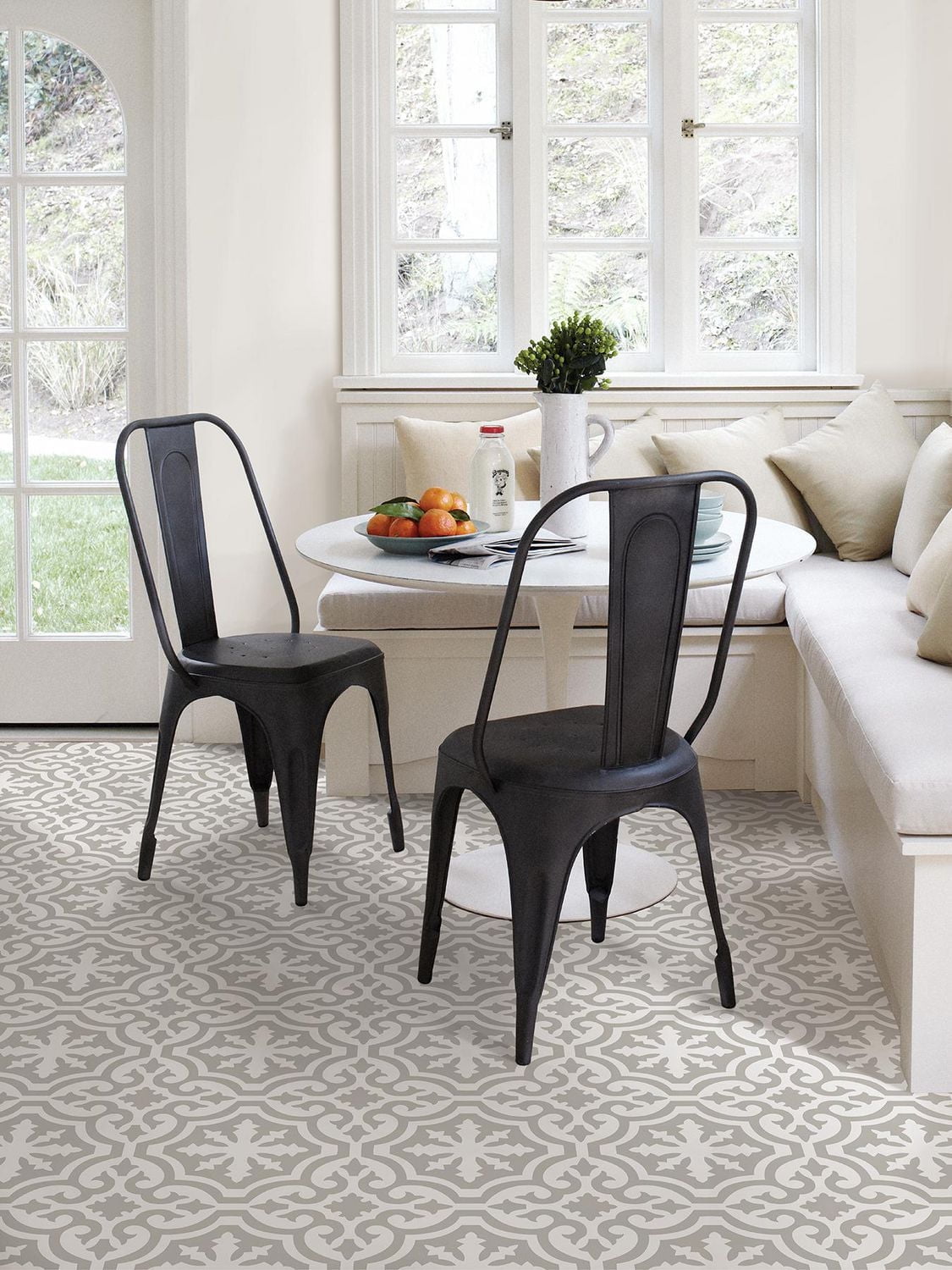 FloorPops Emilia Taupe Peel and Stick Floor Tiles Set of 20