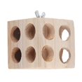 thumbnail image 2 of Bird Block Chewing Toy Wooden Foraging Shredding Parrot Block Perch Toy for Lovebirds Cockatiels Budgies 6cm/2.4in, 2 of 2