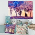 thumbnail image 2 of Designart ' Colorful Blue Trees Abstract Forest Landscape ' Modern Canvas Wall Art Print, 2 of 4