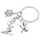 thumbnail image 5 of Llavero de snowboard con colgante de copo de nieve y esquiador, de metal, para hombre y mujer, para Navidad y cumpleaños., 5 of 7