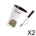 thumbnail image 1 of 2 Tazas Para Fondue, Taza De Café, Aniversario, Hogar, Taza Para Derretir Mantequilla, Tapas, 130 Ml, Blanco, 1 of 8