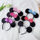 thumbnail image 2 of Diadema con orejas de Mickey Mouse de Disney para mujer, para el pelo Diadema con lazo para fiesta de parque de atracciones, diadema para Cosplay, diadema para niña, juguete para cumpleaños, 2 of 5