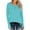 Blue, variant on Patlollav Winter Tops for Women Loose Buttons Casual Long Sleeve Pullover Sweatshirts Blouses