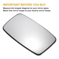 thumbnail image 3 of Left Driver Side Rearview Mirror Glass Replacement Non-heated White Glass Fit for Citroen Dispatch, 3 of 6