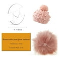 thumbnail image 4 of Removable Pom Poms Buttons for Hats, 20PCS Pom Pom Holder Knitted Hat Making Fastener Tools, Pompom Holders, 4 of 6