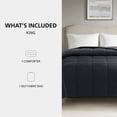 thumbnail image 2 of Mainstays King Comforter, Down Alternative, All-Season, Black, 2 of 8