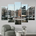 thumbnail image 5 of Winter 3D Canvas, Wall Decor, 3D Wall Art, Canvas Print, Amsterdam Art, Canal Printed, Modern 3D Canvas, Netherlands Canvas Wall Decor, Canvas Wall Decor - Gold Framed, 5 of 9