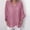 A01_Pink, variant on pbnbp Womens 3/4 Sleeve Cotton Linen Shirts Plus Size V Neck Loose Fit Tops Lightweight Blouses for Women