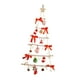 thumbnail image 5 of Decoración de árbol de Navidad para colgar en la pared de madera con colgantes, adorno navideño para rojo, 5 of 9