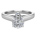 thumbnail image 5 of Diamond Engagement Ring For Women Pear GIA Certified Solitaire 3-Prong 0.75 Carat 14K White Gold (H,SI), 5 of 7