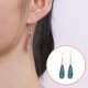 thumbnail image 3 of 1 par de pendientes colgantes en forma de gota de agua, accesorios de joyería, suministro a juego de ropa, gota de oreja de aleación clásica Ropa, zapatos y accesorios Miscelánea Azul claro Qarigey AP009625-06B, 3 of 6