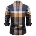 thumbnail image 5 of SRZYMJ Classic Woven Checkered Button Down Shirt for Men Long Sleeve Casual Business Attire Comfortable Versatile Stylish Daily Wear, 5 of 9