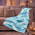 thumbnail image 6 of Dynamic Ocean Wave Japanese Art, Cozy Artistic Scene, Warm Flannel Blanket for Beach House and Reading Nook, Beach Lovers Valentine's Day Gift, Artistic Home Decor, 6 of 9