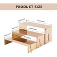 thumbnail image 2 of HEYLEAYAR 3Pack Shoe Display Stand Set, 3 Size Purse Display Stand, Perfume Display Stand Stainless Steel Display Risers Countertop Risers for Showcase Home Boutique Retail Store, Titanium Rose Gold, 2 of 6