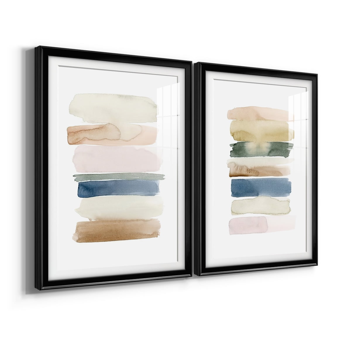 Wexford Home Faint Swatches I Premium Framed Print, 22.5" x 30.5" - Ready to Hang, Black (Set of 2)