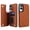 Brown, variant on Kryonix for Samsung Galaxy S25 Edge Case Leather Wallet with Card Holder, RFID Blocking PU Leather Flip Cover Kickstand Magnetic Closure Shockproof Heavy Duty Protective Case,Green/Pink/Brown