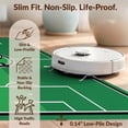 thumbnail image 6 of Design&I 9'x12' Washable Area Rug Sleek Flatweave Pet Friendly Soccer Football Field Pitch Boundary Stripes Ground Cover Door for Master Suite, Under Bed, 6 of 7