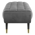 thumbnail image 4 of Modway Adept 17" x 47.5" Modern Performance Velvet Tufted Bench in Gray, 4 of 8