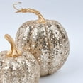 thumbnail image 4 of Taicans ‌7PCS Glitter Pumpkin Decor Set - Halloween Thanksgiving Table Decorations,Gold Plastic Fall Centerpiece Ornaments for Party,Wedding & Home‌, 4 of 6