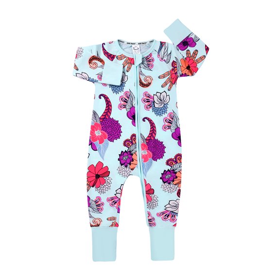 GDEGE Boys Girls Baby Sleep Play Pajamas Romper Jumpsuit Casual Jumpsuit Beautiful Fashion Jumpsuit Home Party Jumpsuit Printed Jumpsuit Cotton One-Piece Romper Zip Front Outfits