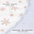 thumbnail image 4 of Falda Dremisland para árbol de Navidad, piel sintética blanca y dorada, 90 cm, 4 of 7