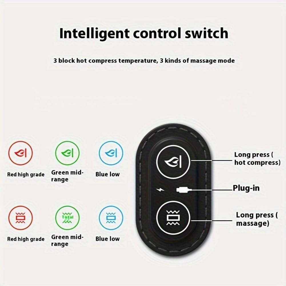 3 in 1 Back Massager, 2026 Upgraded Soothe 3 in 1 Back Massager,Mysoothelab Soothe 3 in 1 Back Massager for Neck, Shoulder and Back, Bring a New Comfortable Experience (Gray)