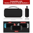 thumbnail image 2 of Switch 2 Case Compatible with NS Switch 2 (2025) and Switch/Switch OLED, Switch Travel Carrying Case Hard Shell Protective for NS Switch 2 Accessories and Switch 2 Games, 2 of 7