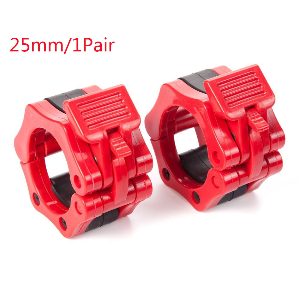 1 Pair Spin Lock Collars Barbell Collar Lock Dumbbell Clips Clamp Weight Lifting Bar Gym Dumbbell Fitness Body Building
