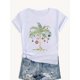 thumbnail image 1 of Loose Fit Women's Christmas Palm Tree T-Shirt, Festive Holiday Casual Summer Tee, 1 of 6
