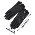 thumbnail image 5 of Bmisegm Womens Winter Warm Gloves Winter Touchscreen Windproof Lined Thermal Driving Outdoor Cold Weather Mittens Black, 5 of 5