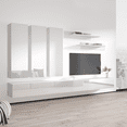 thumbnail image 3 of Wall Mounted Floating Modern Entertainment Center Fly E, White, E1, 3 of 5